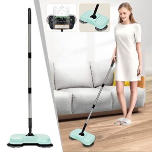 ZZKHGo 3 in 1 Sweeper Mop Vacuum Cleaner Hand Push Floor Cleaner - Hand Push Sweeper Household Lazy Suction Sweeper Cleaning Machine Floor Stall, Carpet Sweeper Cleaner for Home Office