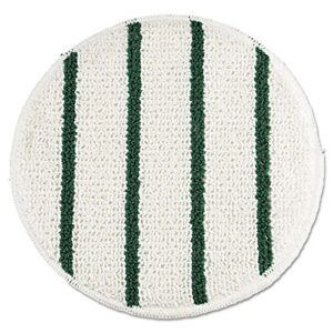 rubbermaid 19″ low profile scrub strip carpet bonnet, white/green