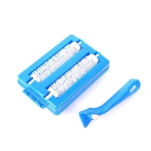 1pc double hand brush head table mat plastic brush sweeper crumbs dirt cleaner household cleaning roller brushes random color