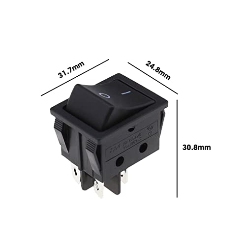 2PCS Vacuum Cleaner On/Off Rocker Switch 4-Pin Boat Type Compatible with Henry Compatible with Hetty Compatible with James Compatible with Charles