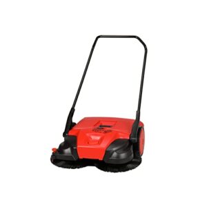bissell 31″ battery powered triple brush push power sweeper, 13.2 gal. capacity