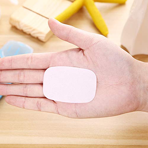 SuanlaTDS 40 Pcs Portable Disposable Paper Soap Sheets Hand Washing Bath Scented Paper Soap for Camping Hiking Travel