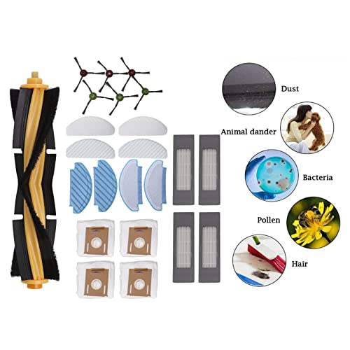 Robotic Vacuum Cleaner Replacement Parts, Accessories Kit Replacement for DEEBOT OZMO T8 T8aivi