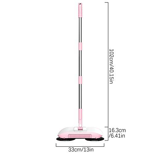 ZZKHGo Hand Push Intelligent Sweeper - 3-in-1Hand Push Sweeper Household Suction Sweeper Cleaning Machine Floor Stall for Hardfloor, Tile, Apartments, Offices