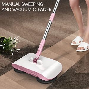 ZZKHGo Hand Push Intelligent Sweeper - 3-in-1Hand Push Sweeper Household Suction Sweeper Cleaning Machine Floor Stall for Hardfloor, Tile, Apartments, Offices