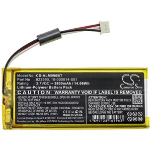 7800mAh Replacement Battery for ADT Panel Smart Things,2GIG GC3 Panel,SP1-GC3,GC3e Panel,fit Part no 823990,10-000014-001