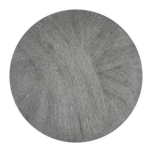 GMT Steel Wool #1 Medium Grade 17" Radial Floor Pads; Case of 12 Pads; For Cleaning and Dry Scrubbing Wood, Tile, & Granite (120171)