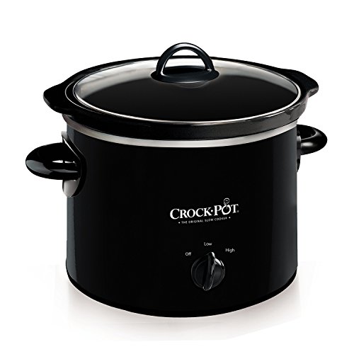 Crock-Pot 2-QT Round Manual Slow Cooker, Black (SCR200-B)