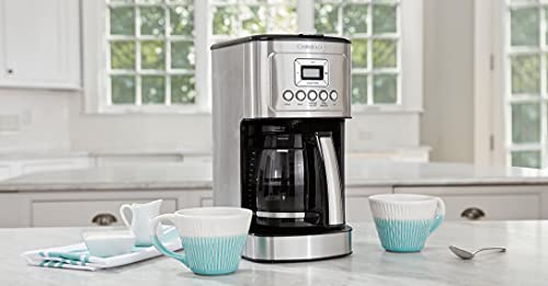 Coffee Maker by Cuisinart, 14-Cup Glass Carafe, Fully Automatic for Brew Strength Control & 1-4 Cup Setting, Stainless Steel, DCC-3200P1