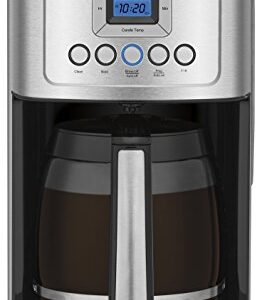 Coffee Maker by Cuisinart, 14-Cup Glass Carafe, Fully Automatic for Brew Strength Control & 1-4 Cup Setting, Stainless Steel, DCC-3200P1