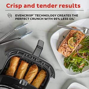 Instant Vortex Plus Air Fryer Oven, 6 Quart, From the Makers of Instant Pot, 6-in-1, Broil, Roast, Dehydrate, Bake, Non-stick and Dishwasher-Safe Basket, App With Over 100 Recipes, Stainless Steel