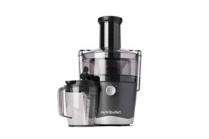nutribullet juicer centrifugal juicer machine for fruit, vegetables, and food prep, 27 ounces/1.5 liters, 800 watts, gray nbj50100