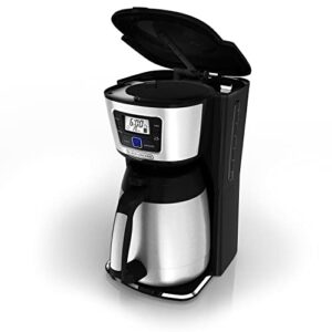 BLACK+DECKER 12-Cup Thermal Coffeemaker, Black/Silver, CM2035B