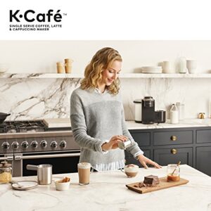 Keurig K-Cafe Single-Serve K-Cup Coffee Maker, Latte Maker and Cappuccino Maker, Comes with Dishwasher Safe Milk Frother, Coffee Shot Capability, Compatible With all Keurig K-Cup Pods, Dark Charcoal