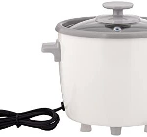 Zojirushi NHS-06 3-Cup (Uncooked) Rice Cooker, White (-WB)