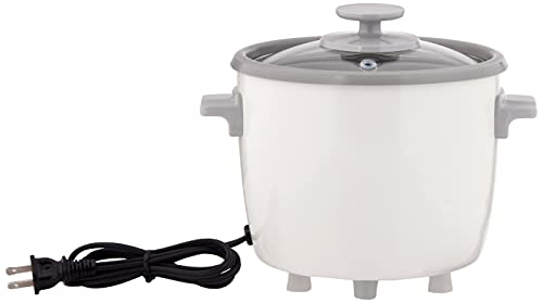 Zojirushi NHS-06 3-Cup (Uncooked) Rice Cooker, White (-WB)