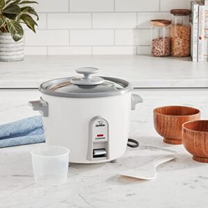 Zojirushi NHS-06 3-Cup (Uncooked) Rice Cooker, White (-WB)