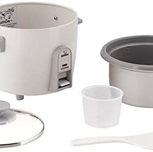 Zojirushi NHS-06 3-Cup (Uncooked) Rice Cooker, White (-WB)