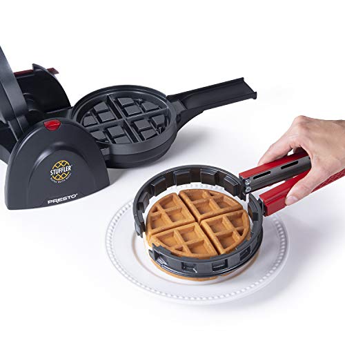 Presto 03512 Stuffler Stuffed Waffle Maker, Belgian, Large, Black