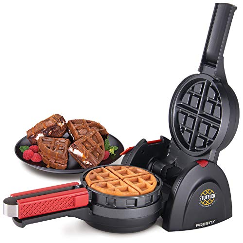 Presto 03512 Stuffler Stuffed Waffle Maker, Belgian, Large, Black