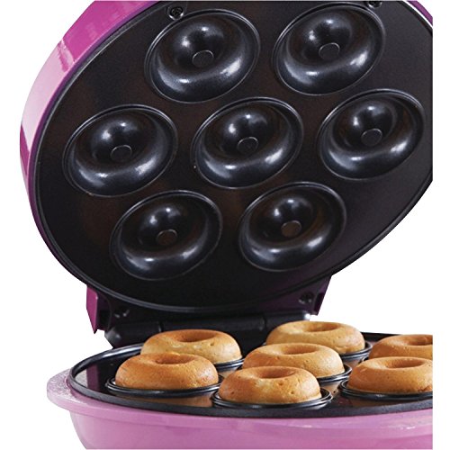 Brentwood Mini Donut Maker Machine, Non-Stick, Pink