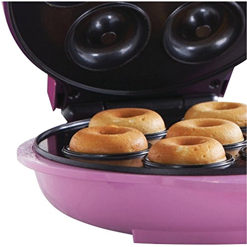 Brentwood Mini Donut Maker Machine, Non-Stick, Pink