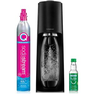 sodastream terra sparkling water maker (black) with co2, dws bottle and bubly drop