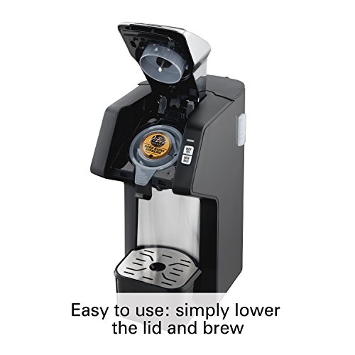 Hamilton Beach 49979 FlexBrew Single-Serve Coffee Maker Compatible with Pod Packs and Grounds,0.41 liters, Black & Chrome