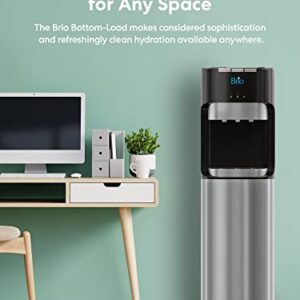 Brio Bottom Loading Water Cooler Water Dispenser – Essential Series - 3 Temperature Settings - Hot, Cold & Cool Water - UL/Energy Star Approved