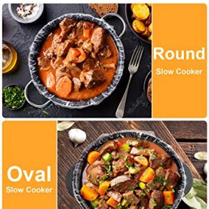 SMARTAKE Slow Cooker Liners, 13 x 21 Inches Disposable Cooking Bags, Easy Clean-Up Plastic Bags, Fit 3QT to 8QT, for Slow Cooker, Crockpot, Aluminum Cooking Trays, Pans, 1 Pack (30 Liners)