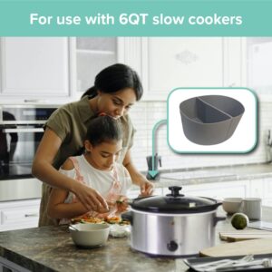 CrockPockets The Original Slow Cooker Divider, Silicone Insert, BPA Free, Dishwasher Safe
