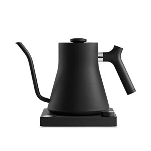 fellow stagg ekg electric gooseneck kettle – pour-over coffee and tea kettle – stainless steel kettle water boiler – quick heating electric kettles for boiling water – matte black