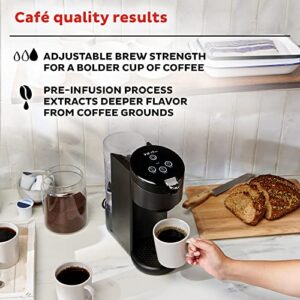 Instant Solo Single Serve Coffee Maker, From the Makers of Instant Pot, K-Cup Pod Compatible Coffee Brewer, Includes Reusable Coffee Pod & Bold Setting, Brew 8 to 12oz., 40oz. Water Reservoir, Black