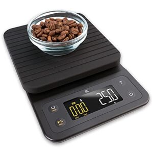 greater goods digital coffee scale – for the pour over coffee maker | brew artisanal java on a coffee scale with timer | great for french press and general kitchen use | designed in st. louis