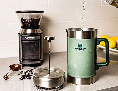 Stanley 10-02888-007 The Stay-Hot French Press Hammertone Green 48OZ / 1.4L
