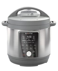 instant pot duo plus, 8-quart whisper quiet 9-in-1 electric pressure cooker, slow cooker, rice cooker, steamer, sauté, yogurt maker, warmer & sterilizer, app with over 800 recipes, stainless steel