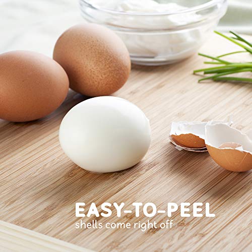 Elite Gourmet EGC-007B# Rapid Egg Cooker, 7 Easy-To-Peel, Hard, Medium, Soft Boiled Eggs, Poacher, Omelet Maker, Auto Shut-Off, Alarm, 16-Recipe Booklet, Black