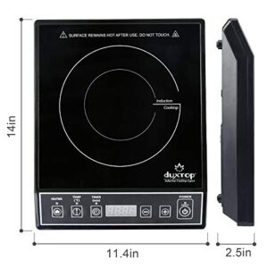 Duxtop 1800W Portable Induction Cooktop Countertop Burner, Black 9100MC/BT-M20B