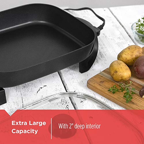 Black & Decker SK1215BC Family Sized Electric Skillet, Black