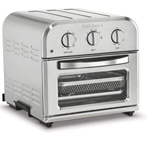 Cuisinart TOA-26 Compact Airfryer Toaster Oven, 1800-Watt Motor with 6-in-1 Functions and Wide Temperature Range, Large Capacity Air Fryer with 60-Minute Timer/Auto-Off, Stainless Steel