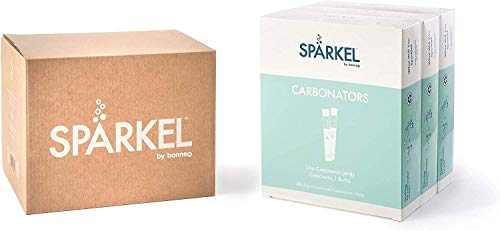 Spärkel Carbonator 90-Pack (3 x Carbonator 30-Packs) - For Spärkel Beverage System Sparkling Water and Soda Maker