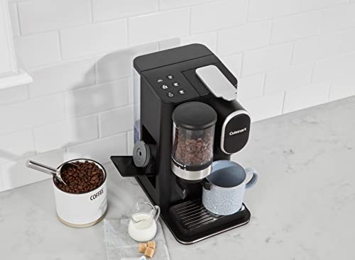 Cuisinart Single Serve Coffee Maker + Coffee Grinder, 48-Ounce Removable Reservoir, Black DGB-2