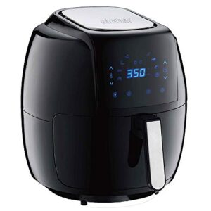 GoWISE USA 8-in-1 Digital Air Fryer with Recipe Book, 7.0-Qt, Black