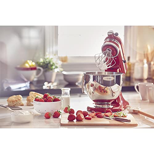 KitchenAid KSM150PSER Artisan Tilt-Head Stand Mixer with Pouring Shield, 5-Quart, Empire Red