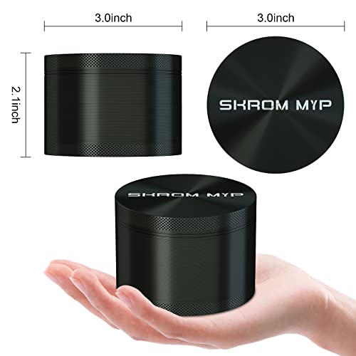 SKROM MYP Grinder Large 3 Inch Black