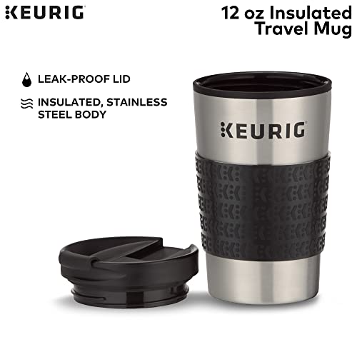 Keurig Travel Mug Fits K-Cup Pod Coffee Maker, 1 Count (Pack of 1), Stainless Steel