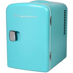 Frigidaire BLUE EFMIS149_AMZ Mini Portable Compact Personal Cooler Fridge, 4 Liter Capacity Chills Six 12 oz Cans, 100% Freon-Free & Eco Friendly, Includes Plugs for Home Outlet, standard