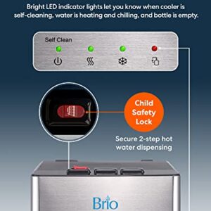 Brio Self Cleaning Bottom Loading Water Cooler Water Dispenser – Limited Edition - 3 Temperature Settings - Hot, Cold & Cool Water - UL/Energy Star Approved