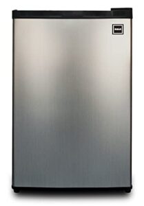 rca 465 rfr441/rfr465 rfr441 compact fridge, 4.5 cubic feet, stainless steel