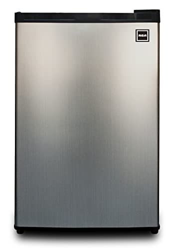 RCA 465 RFR441/RFR465 RFR441 Compact Fridge, 4.5 Cubic Feet, Stainless Steel